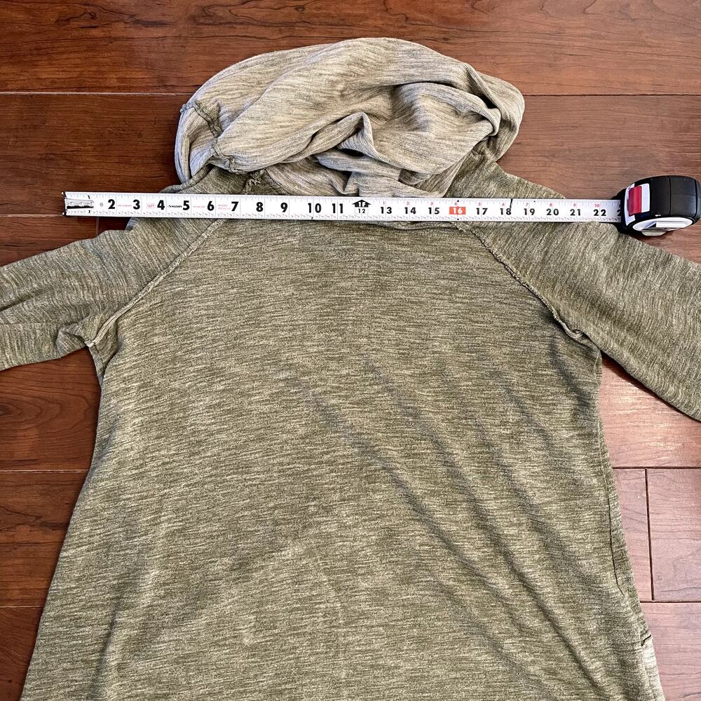 FREE PEOPLE Beach | Women’s Olive Green Cocoon Cowl Neck Pullover Top S/M - Picture 5 of 10